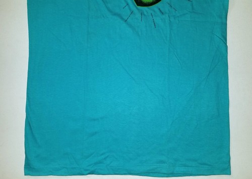 LA OPERA 1990 XL T-SHIRT XTRA LARGE LANGARM NOS VINTAGE TÜRKIS ART POP PRINT - Bild 4 von 24