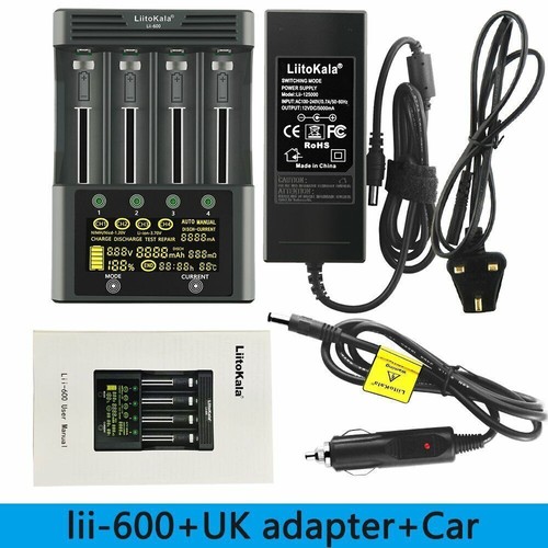 LiitoKala Lii-600 Battery Charger 4 Channel Li-ion For Rechargeable Batteries - Picture 14 of 14