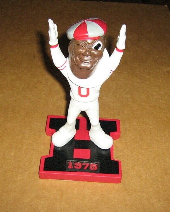 【BOBBLE HEAD】BUCKEYES BRUTUS BRUTUS the BUCKEYE Ohio State Buckeyes “Then & Now” Mascot