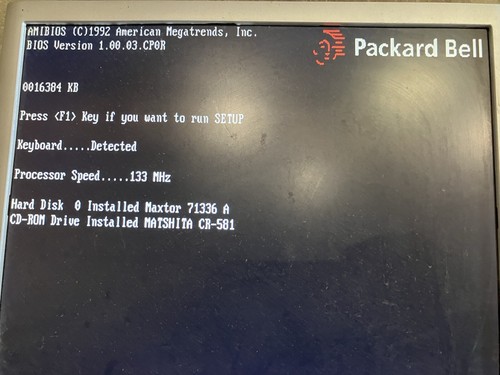 Computer desktop vintage Packard Bell Platium Pentium133 Mhz A950-twr - Foto 4 di 5
