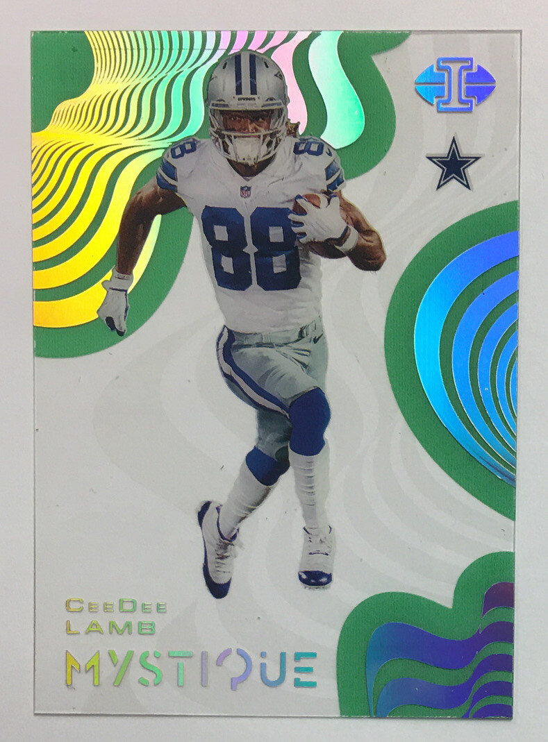 2020 Illusions Green Parallel Mystique CeeDee Lamb Trading Card #MY8 - ENN CARDS