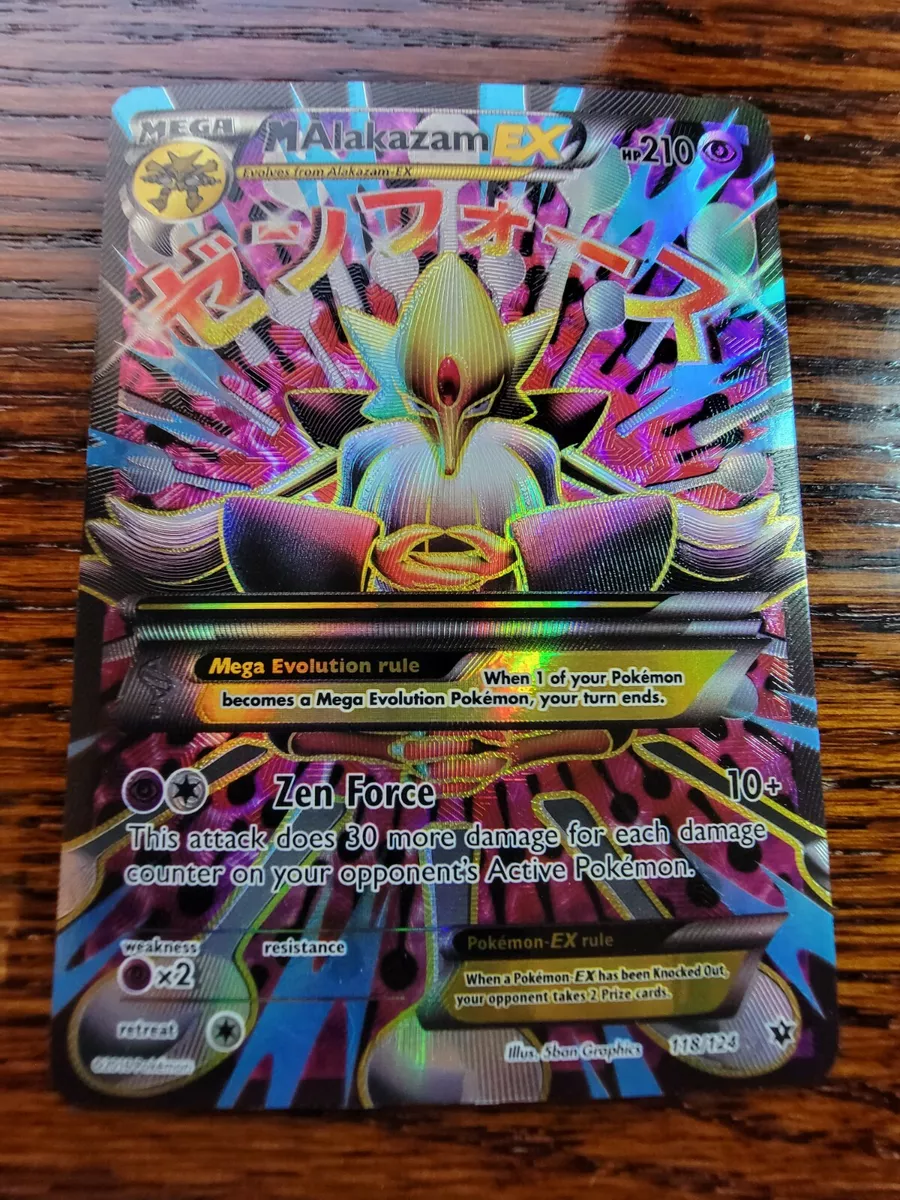 ULTRA RARE Mega M Alakazam EX 26/124 XY Fates Collide Pokemon TCG Holo Foil  - LP