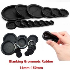 Black Blanking Rubber Grommets Closed Blind Grommet Plugs Bung 14mm - 150mm
