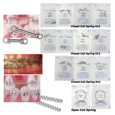 Dental Orthodontic Niti Open Coil Spring Arch Wire 008 010 012 014 180mm/914mm