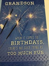 Grandson Birthday When It Comes To Birthdays 5  x7  Hallmark Greeting Card