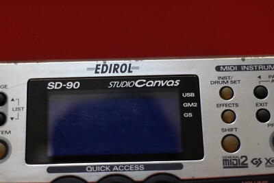 USED Roland Edirol SD-90 Studio Canvas MIDI Sound Module Interface