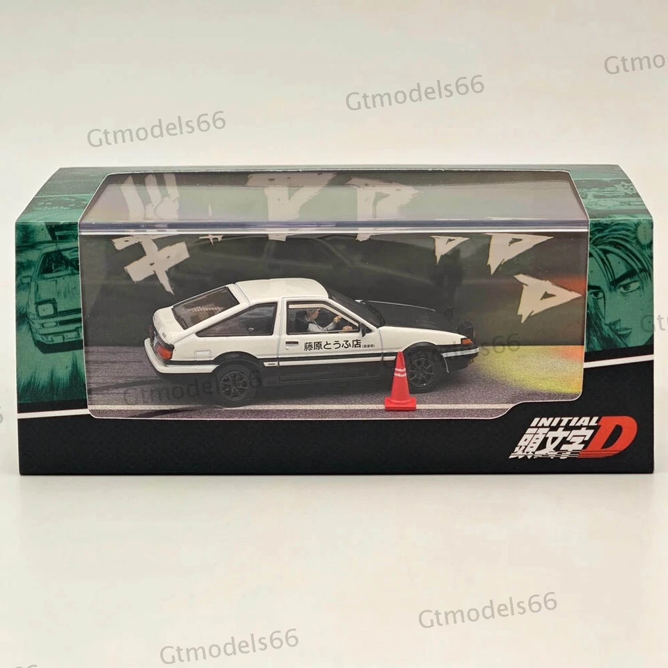 Hobby Japón 1/64 Toyota SPRINTER TRUENO GT APEX AE86 INICIAL D Blanco HJ643008DC Foto 2 de 4