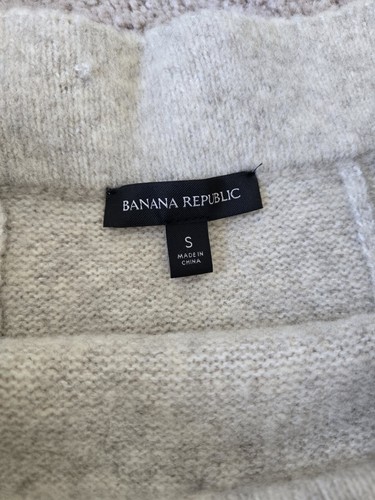 Banana Republic Tulsi Blanket Stripe Wool Cozy Sweater Midi A-Line Skirt Small - Picture 10 of 13