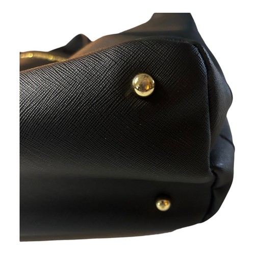 Liz Claiborne schwarz Kunstleder Schulter Handtasche Geldbeutel Doppelgriff - Bild 6 von 16