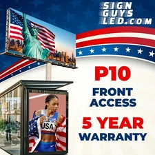 LED Sign Outdoor / Indoor Full Color LED Programmable Digital Sign P10mm 25"x76