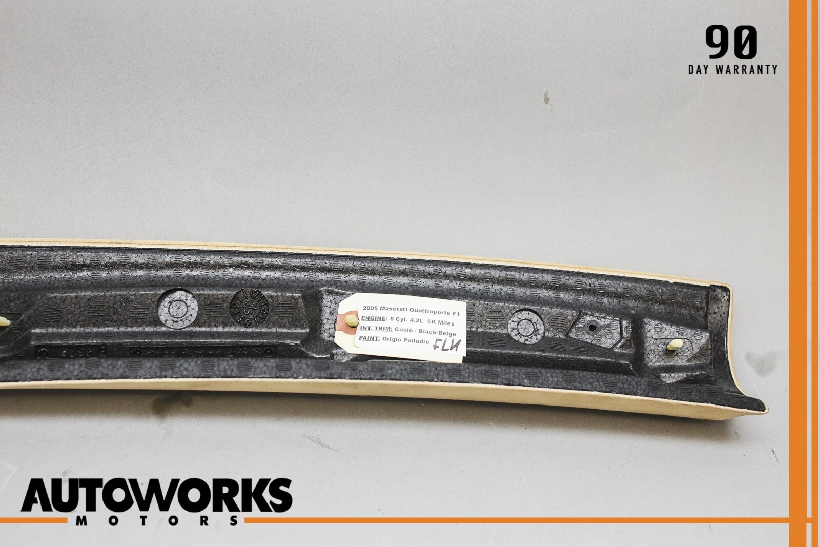 03-13 Maserati Quattroporte M139 Left Side A Pillar Inner Cover Trim Panel OEM