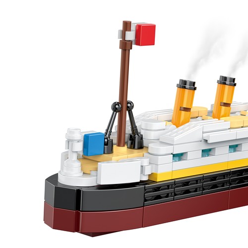 COGO Titanic Break City Model Building Kit - Cruise Ship Shipwreck DIY Set - Picture 13 of 15