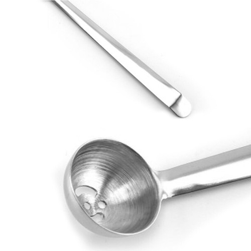 Stainless Steel Olive Spoon With Drain Hole Jam Slotted Spoon Jar Serving Too ZS - Bild 6 von 10