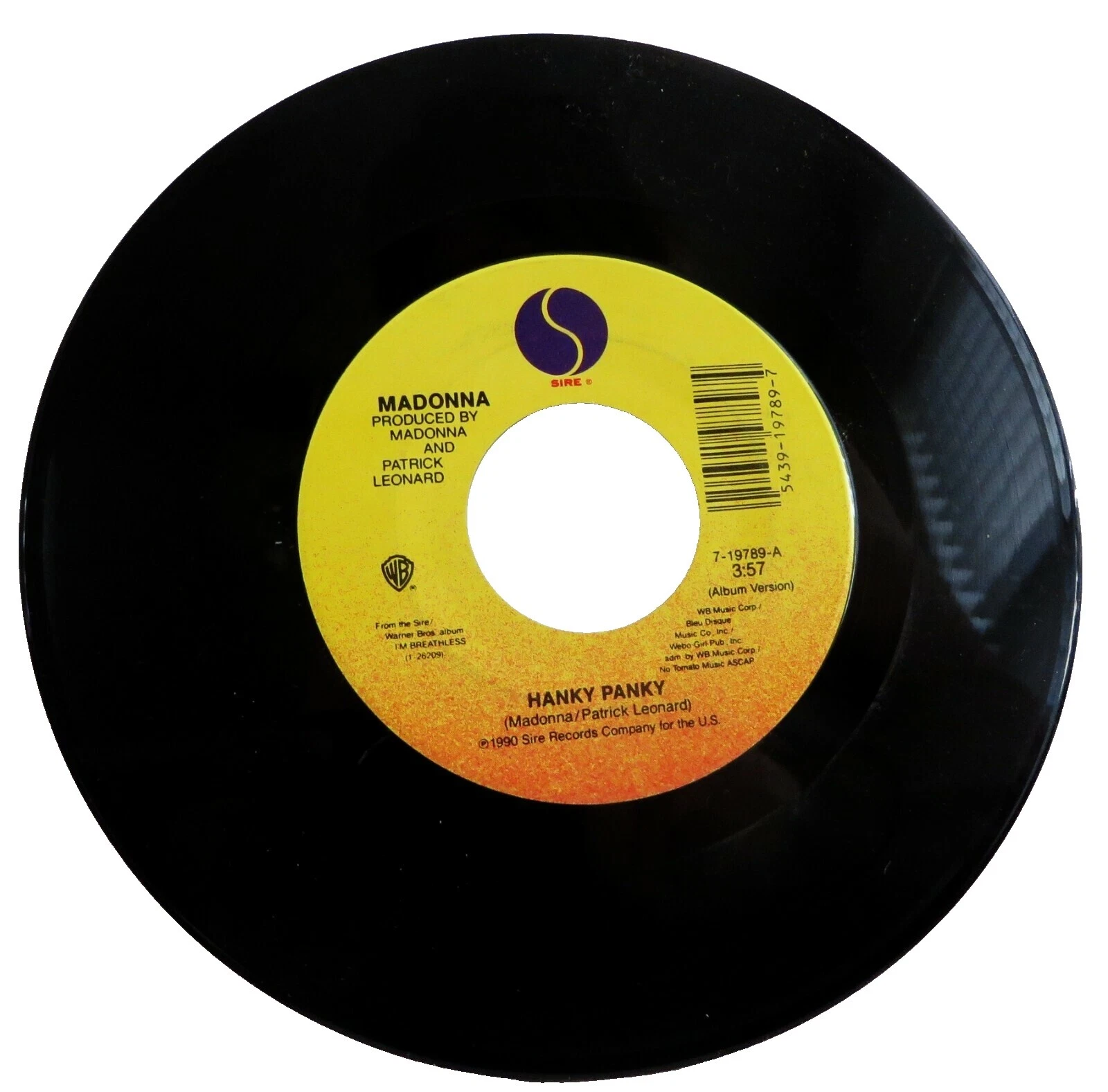 Synth-pop dance y electrónica de una sola velocidad de 45 RPM Discos de Vinilo