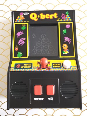 Q*BERT Retro Handheld Mini Arcade Electronic Game BASIC FUN 2016. TESTED!