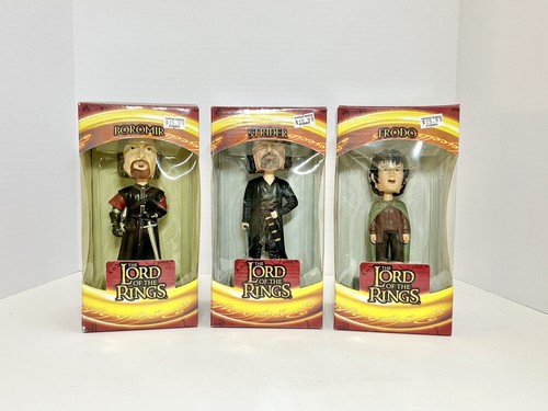 Lord Of The Rings Bobblehead Lot Boromir Frodo Strider LOTR Upper Deck New