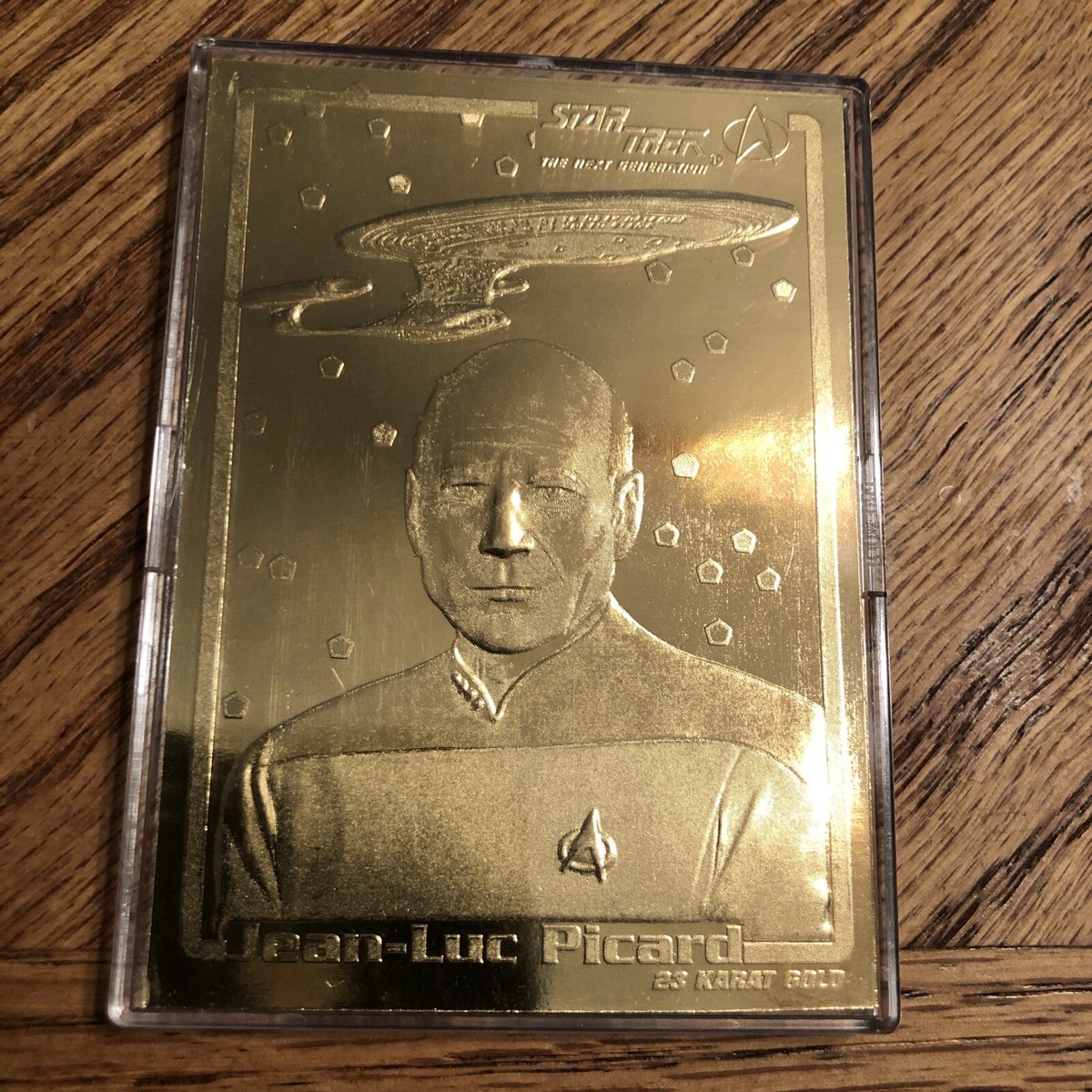 Star Trek Skybox 23 Karat Gold Card Jean-Luc Picard Captain | eBay