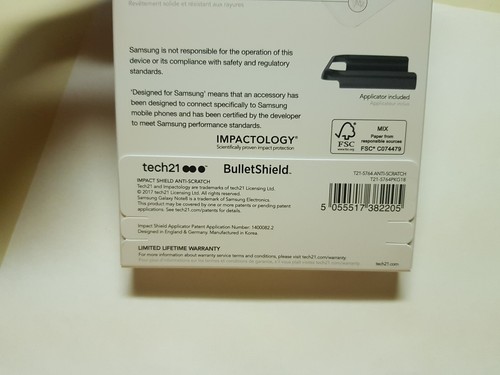 New Tech21 Impact Shield Anti-Scratch Screen Protector for Samsung Galaxy Note 8 - Picture 3 of 4