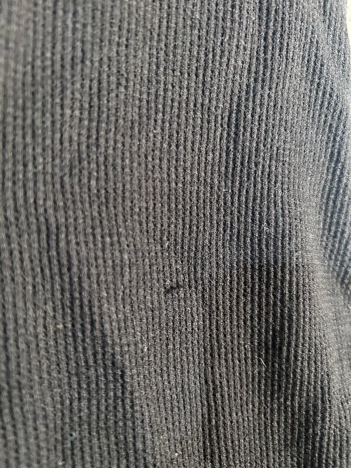 Camisa del Ejército de los Estados Unidos Para Hombres Pequeña Negra Térmica Tejido Waffle Capa Base Camiseta Foto 2 de 4