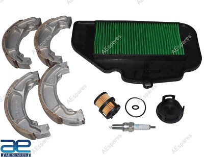 Luft- & Kraftstofffilter mit Bremsbacke Zündkerzen Service Kit für Honda Acti...