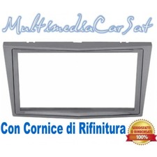 Mascherina Doppio Din Cornice Autoradio Opel Zafira H '04-'10 Grigio Met.3471