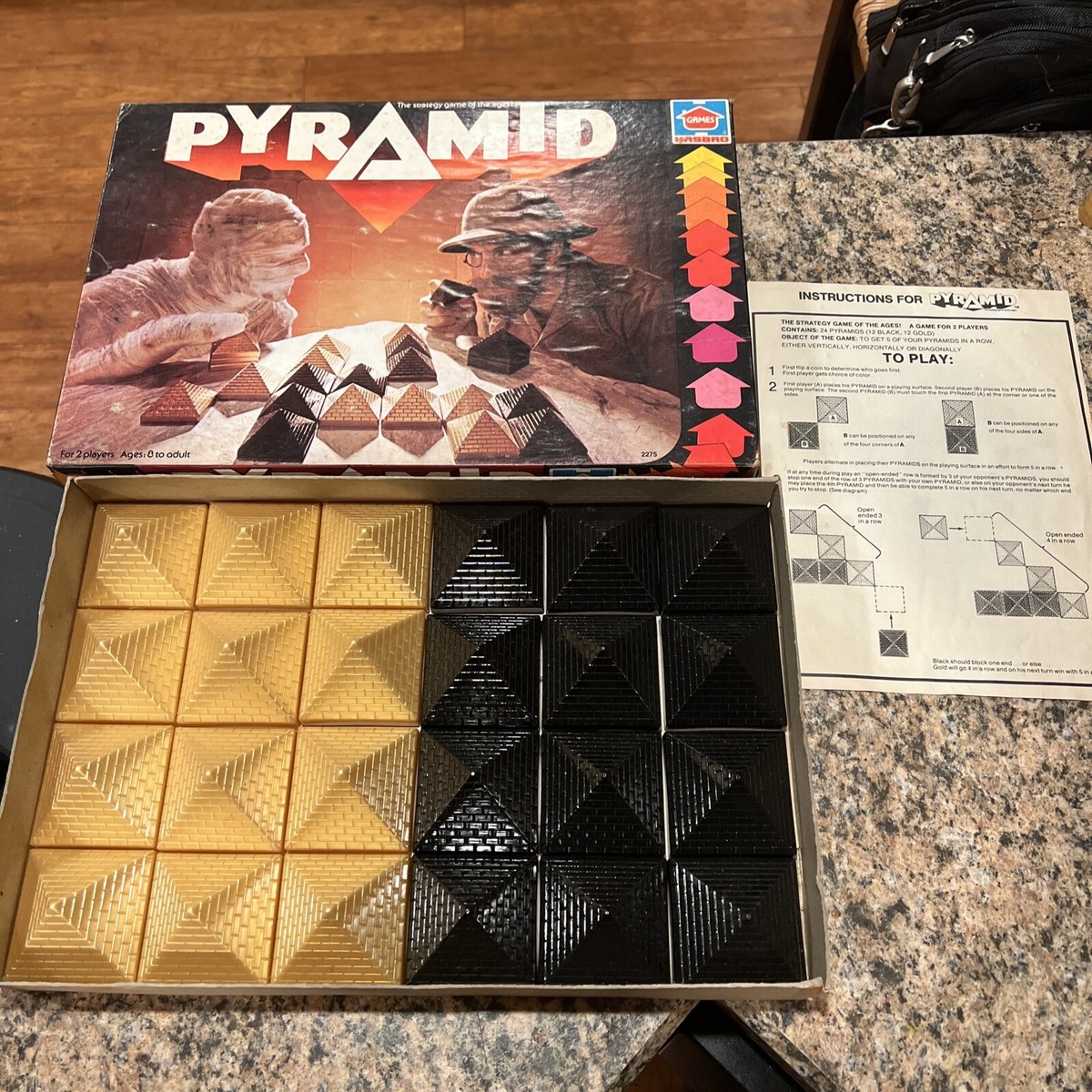 VINTAGE 1978 PYRAMID GAME HASBRO 2275 W/ INSTRUCTIONS AND INTACT