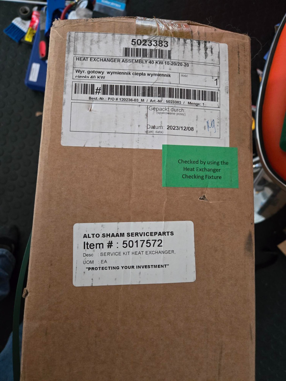 Alto Shaam 5017572 Heat Exchanger Service Kit