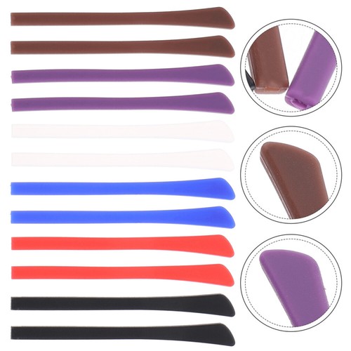12 Pairs of Silcone Eyeglasses Leg Cover Anti-Slid Eyewear Leg Cover Spectacles - Picture 5 of 12
