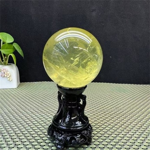 Sfera di citrino naturale 59 mm sfera di cristallo Reiki decorazione cristallo minerale healGift - Foto 5 di 8