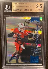 🔥TEDDY BRIDGEWATER LOUISVILLE BGS 9.5 Gem 2014 FLAIR SHOWCASE LEGACY #/150 RC🔥