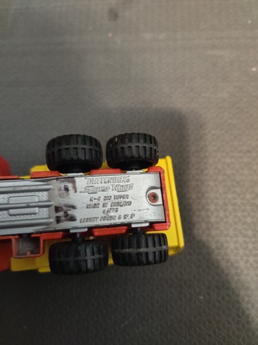 1973 Collectible Matchbox Superkings Big Tipper Diecast Model K-4 Truck - Picture 5 of 5