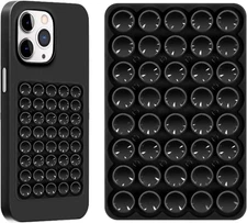 Silicone Sticky Phone Grip, Adhesive Suction Cup Phone Case Mount, Phone Grip wi