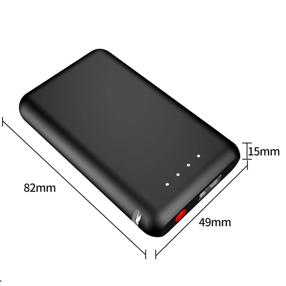 4000mAh Power Bank for Heated Vest Jacket Coat with 5V 2A USB DC Charger