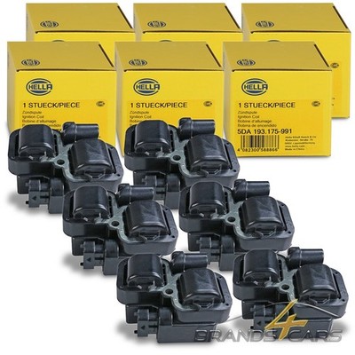 6x HELLA ZÜNDSPULE FÜR MERCEDES W203 C208 C209 W210 W211 W163 W220 W639 R170 
