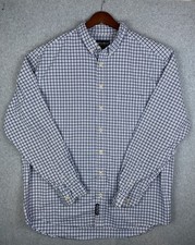 Eddie Bauer Blue Men  s Sz XLT Outdoor Classic Shirt Button Down Long Sleeve VTG