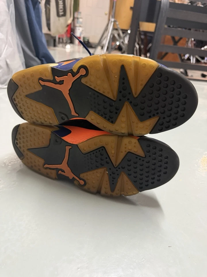 Nike Air Jordan Flight Club 91 Zapatos Negro Naranja Azul 555475-046 Para hombres Talla 11 Foto 3 de 4