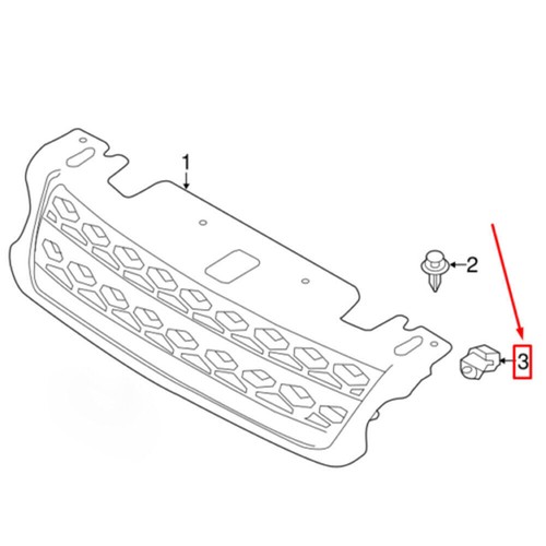 Abrazadera de rejilla clip de fijación de rejilla para Land Rover Discovery 4 2010-2016 - Imagen 9 de 9