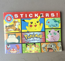 Pok mon Sticker Booklet No. 38 Glossy Multicolor Paper, Collect 'Em Trade 'Em