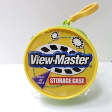 VIEW-MASTER Storage Carry Case Zipper Clip Green Holds 48 View Master 3D Reels