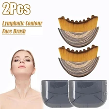 2PCs New Lymphatic Contour Face Brush, Lymphatic Drainage Massager by Glowiex