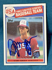 GARY GREEN  AUTOGRAPH 1985 TOPPS USA  1984 BASEBALL TEAM CARD 396