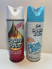 Vintage Scotts Liquid Gold And Glass Cleaner 14oz Rare Can Advertising Retro