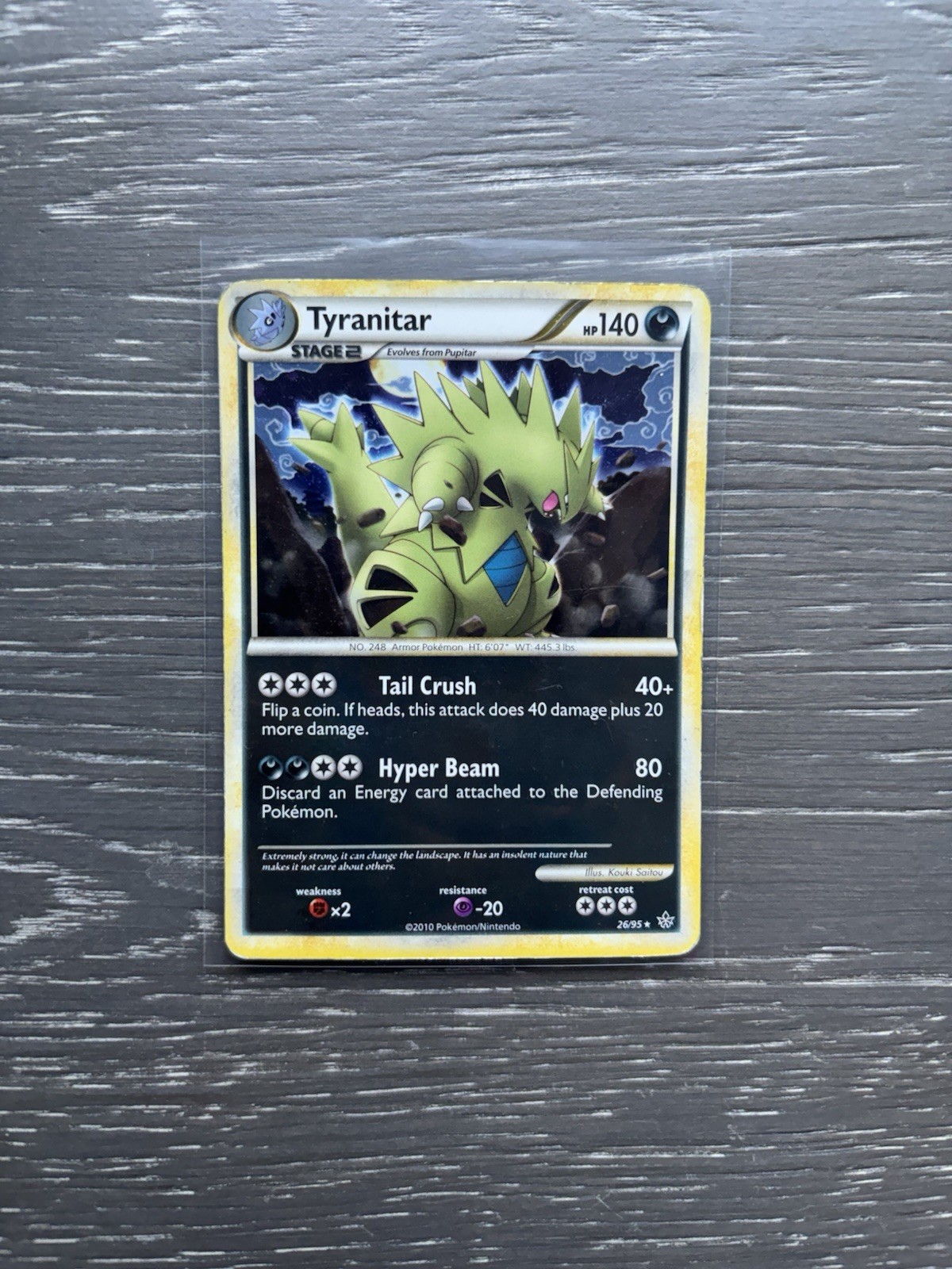 Tyranitar 26/95 Cosmos Holo Rare HGSS Unleashed Pokemon MP