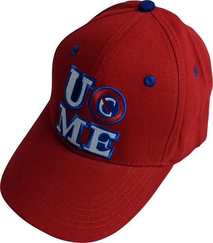 John Cena Mens Red Costume Hat T-shirt Wristbands - 第 9/9 張圖片