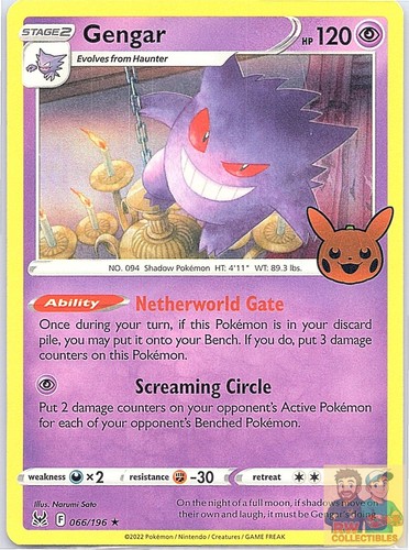 Gengar 066/196 Trick or Trade BOOster 2023 Holo Rare