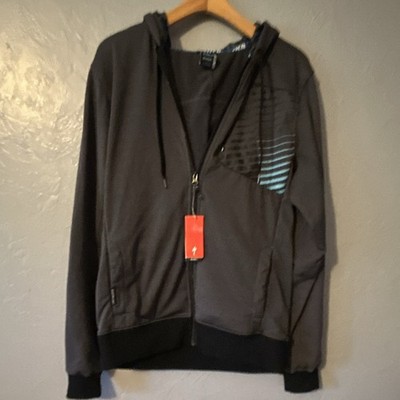 Specialized Men s Gray Relaxed Fit Full Zip Hoodie w/ Pockets Logo Size L
