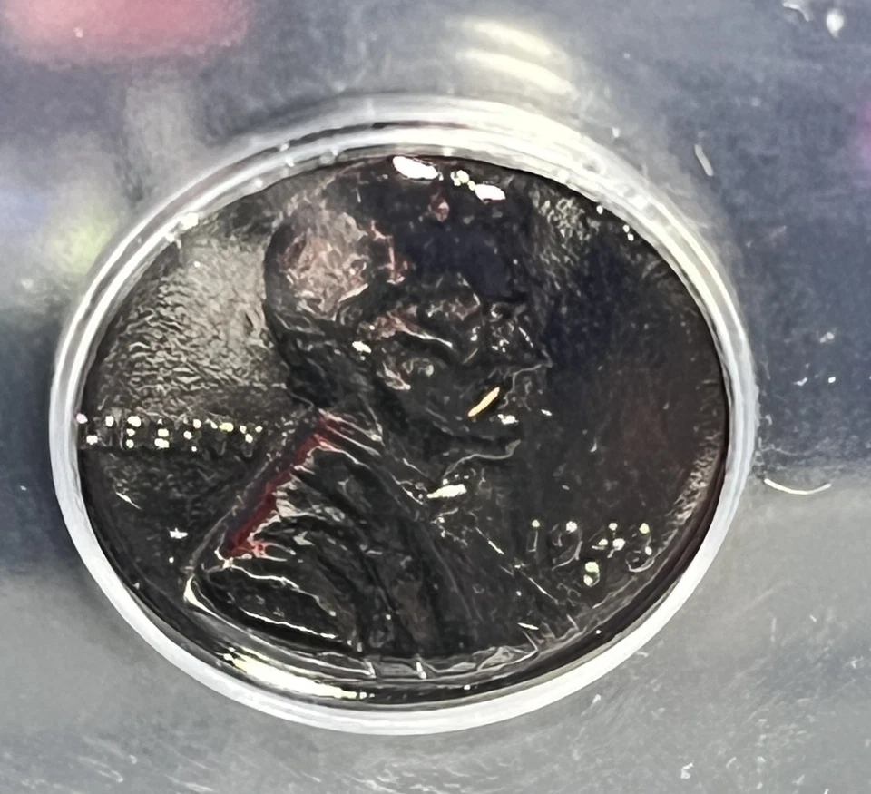 Perfect Condition 1943-D Steel penny ICG Genuine Black Ruthennium 1 Of 10,000 - Image 3 of 3