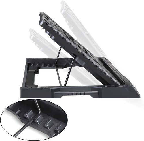 Tecknet Auto Laptop Cooling Pad Fits 12"-17.3" Notebooks, Adjustable Height G - Picture 6 of 8