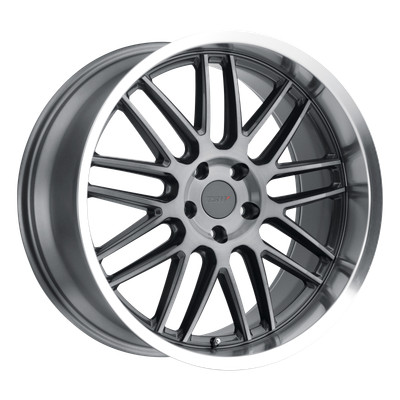 20x10 TSW AVALON GUN MTL W/ BRUSH GUN MTL FACE & MACH LIP Wheel 5x120 (40mm)