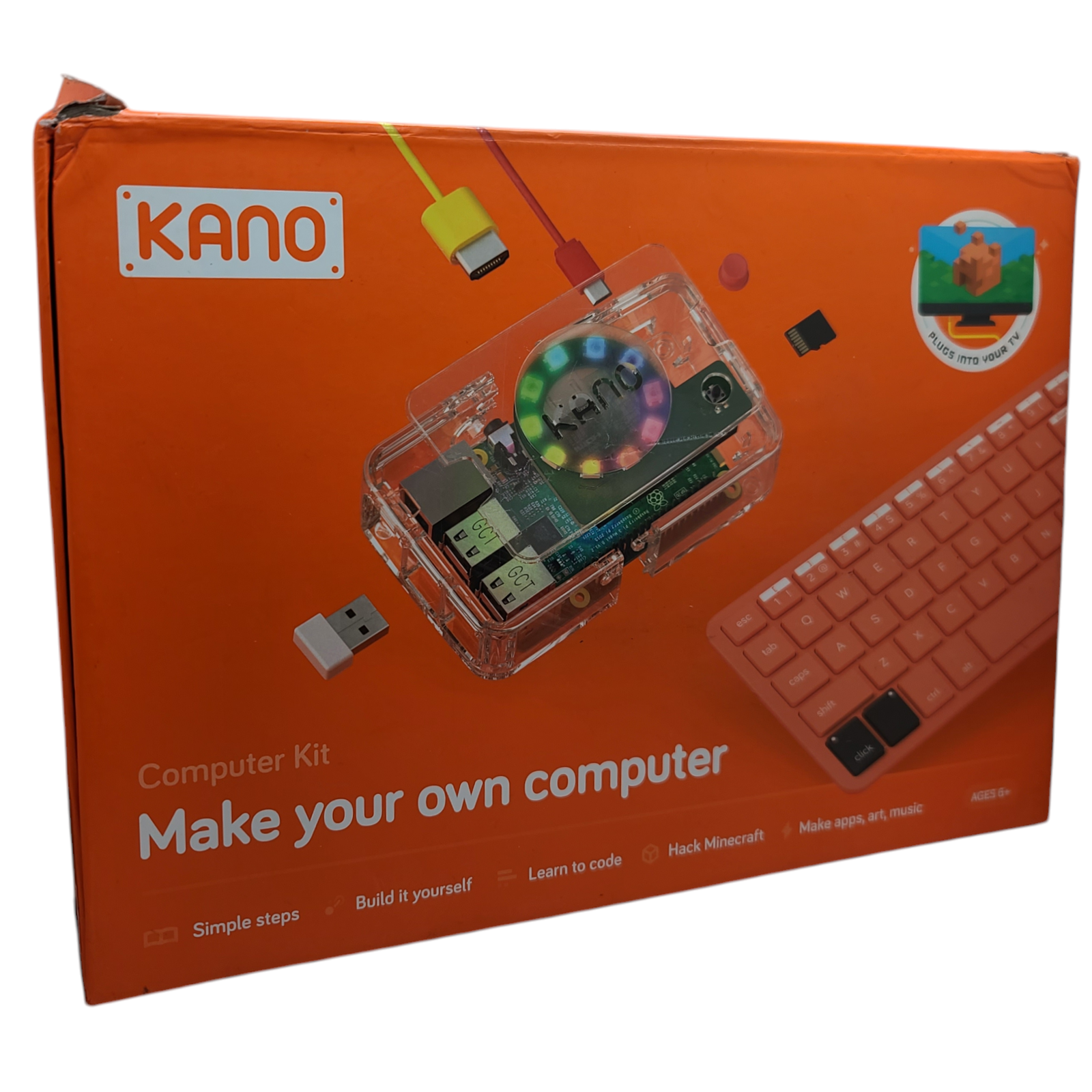 Kano Make Your Own Computer Kit Ages 6+ Learn to Code *Imperfect Box*